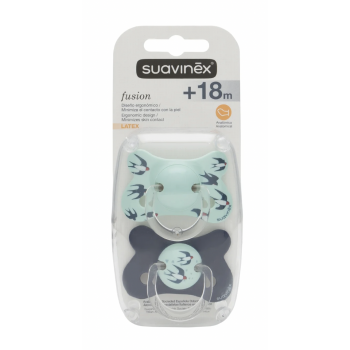 SUAVINEX Chupete Fusión Tetina Látex Anatómica -2 -4 m 1 ud