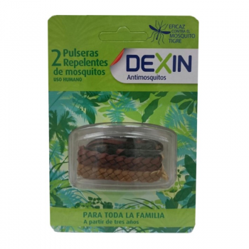 DEXIN Antimosquitos Tribal Pulsera Repelente 2 Uds