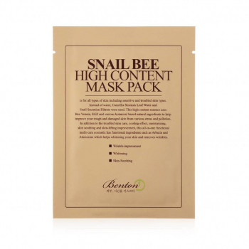 MIIN Benton Snail Bee High Content Mask Pack 20 g