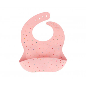 TUTETE Babero silicona dots pink