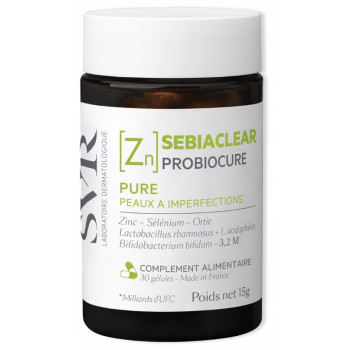 SVR Sebiaclear ZN Probiocure Pure piel con imperfecciones 30 capsulas