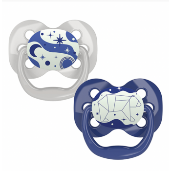 DR BROWN'S Chupete Advantage Nocturno 0-6 Meses 2 Uds