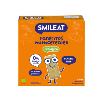 SMILEAT Panecitos Multicereales Ecológicos 60 g