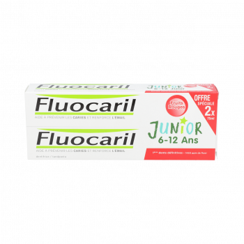 FLUOCARIL Junior 6 -12 Años 2 x 75 ml Frutos Rojos