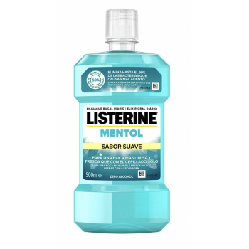 LISTERINE enjuague bucal diario Mentol Suave 500ml