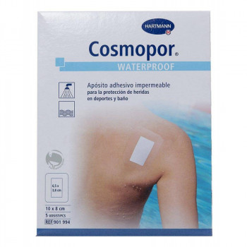 COSMOPOR Waterproof Apósito Adhesivo 10 cm x 8 cm 5 Uds