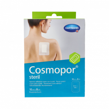 COSMOPOR Steril Apósito Estéril 5 Uds 10 cm x 8 cm