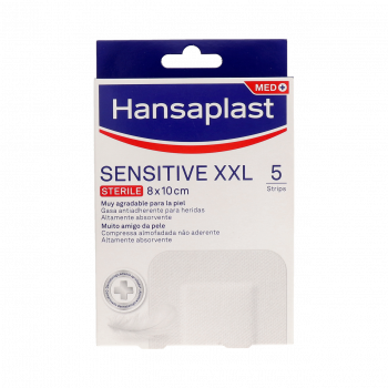 HANSAPLAST Sensitive XXL Apósito Estéril 5 Uds 10 cm x 8 cm