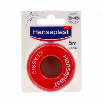 HANSAPLAST Esparadrapo Classic 5 m x 2,5 cm