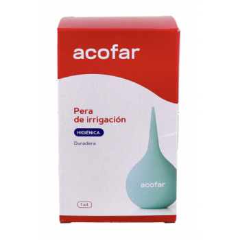 ACOFAR Pera de Irrigación Todo Goma 1 Ud N-6