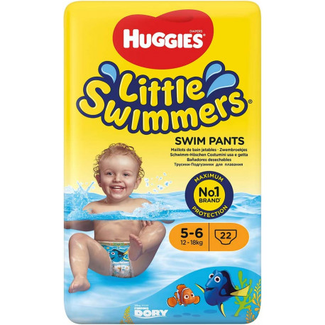 HUGGIES Pañal Swimmers Talla 5-6 11 Uds