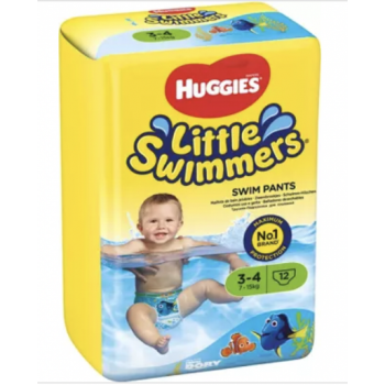 HUGGIES Pañal Swimmers Talla 3-4 12 Ud