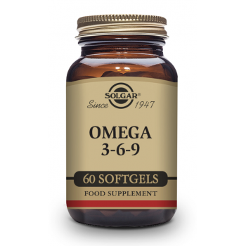 SOLGAR Omega 3-6-9 (Pescado, Lino y Borraja) - 60 Cápsulas Blandas