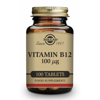 SOLGAR Vitamina B12 100 μg (Cianocobalamina) - 100 Comprimidos