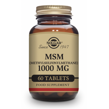 SOLGAR MSM 1000 mg (Metil Sulfonil Metano) - 60 Comprimidos