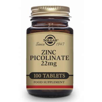 SOLGAR Picolinato de Zinc 22 mg  100 Comprimidos