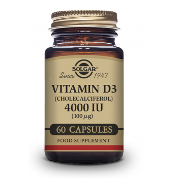 SOLGAR Vitamina D3 Inmunidad 60 Cápsulas