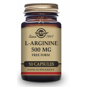 SOLGAR L-Arginina 500 mg 50 Cápsulas vegetales