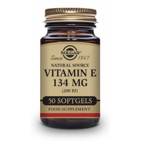 SOLGAR Vitamina E 200 UI (134 mg)  50 Cápsulas blandas