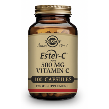 SOLGAR Ester-C Plus Vitamina C 500 mg 100 Cápsulas Vegetales