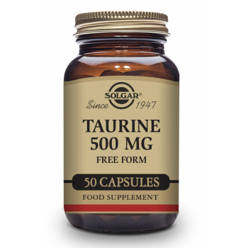 SOLGAR Taurina 500 mg 50 Cápsulas Vegetales