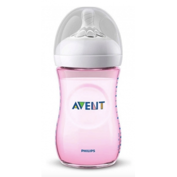 PHILIPS AVENT Biberón Rosa PP Natural 260 ml