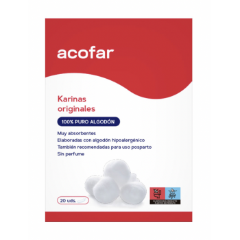 ACOFAR Compresas Karinas Algodón 20 Uds