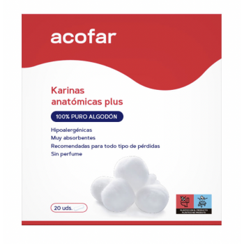 ACOFAR Compresas Karinas Plus 20 Uds