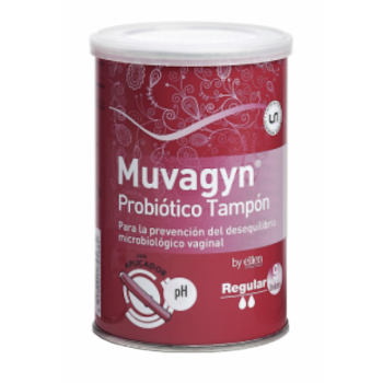 MUVAGYN Probiótico Tampón Vaginal 9 Uds Regular con Aplicador