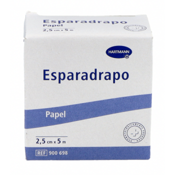 HARTMANN Esparadrapo Hipoalérgico Papel 5 m x 2,5 cm