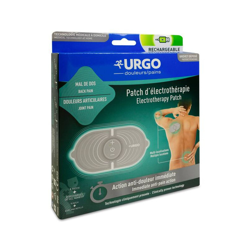 URGO Parche de Electroterapia Recargable 1 Parche + 2 Recargas De Gel