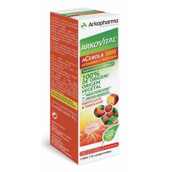 ARKOVITAL acerola 1000 vitamina C 15comprimidos masticables