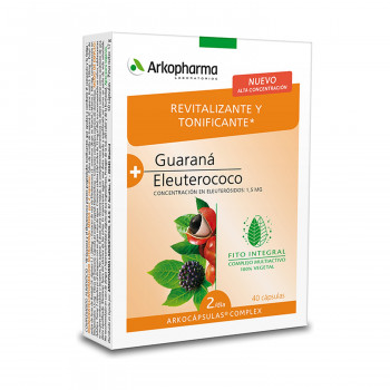 ARKOPHARMA guaraná y eleuterococo arkocápsulas complex 40cápsulas