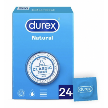 DUREX Preservativos Natural Plus 24 Uds