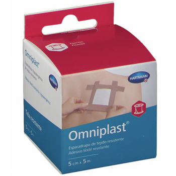 OMNIPLAST Esparadrapo Hipoalergénico Tejido Resistente 1 Ud 5 m x 5 cm