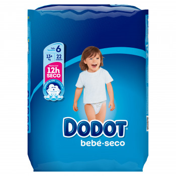 DODOT Bebé Seco Pañal Talla (6 - 13 Kg) 22 Uds