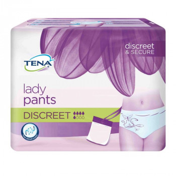 TENA Braga Absorbente Cintura Baja Blanca 12 Uds