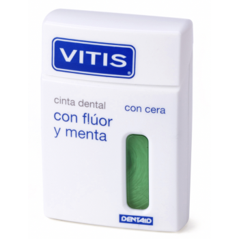 VITIS Cinta Dental con Flúor y Menta 50 m