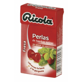 RICOLA Caramelos Perlas Fresa S/A 25 g