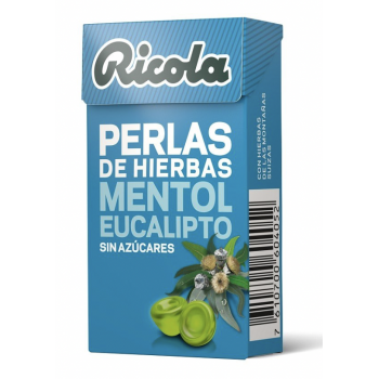 RICOLA Caramelos Perlas Mentol Eucalipto 25 g