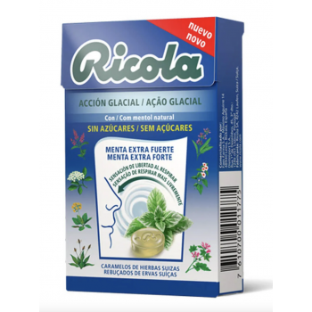 RICOLA Caramelos Extra Fuertes 51 g Sabor Mentol Menta Suiza