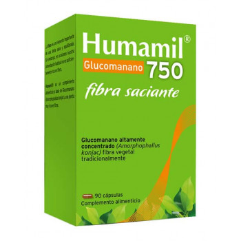 HUMAMIL Glucomanano 750 mg 90 Cápsulas
