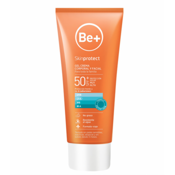 BE+ Skinprotect gel crema corporal y facial SPF50+ 200ml