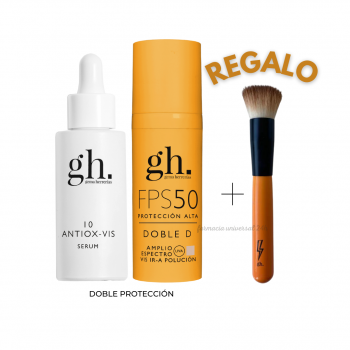 GEMA HERRERIAS Pack Doble Defensa 10-Antiox serum + Doble D SPF50 Lola + regalo