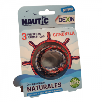 DEXIN Nautic Pulsera Aromática con Citronela 3 Unidades