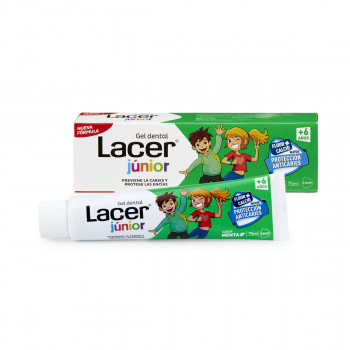 Gel Dental Lacer Junior sabor menta 75 ml