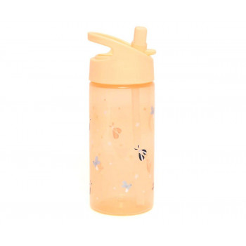 TUTETE Botella Plástico con Pajita Fox and Fireflies 380 ml