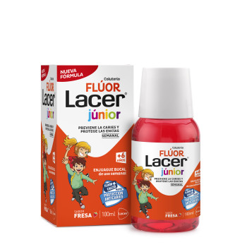 Colutorio Flúor Lacer Semanal sabor fresa