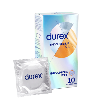 DUREX Preservativos Invisible XL 10 Unidades