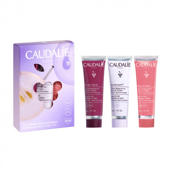 CAUDALIE Trio cremas de manos hidratación 3x30ml